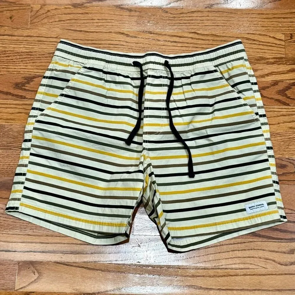 Banks Journal striped Swim Trunks. Size 34.